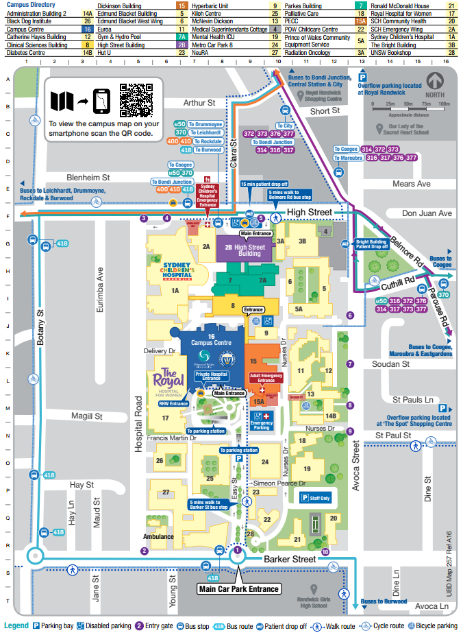 Hospital Parking   POW English Map2 